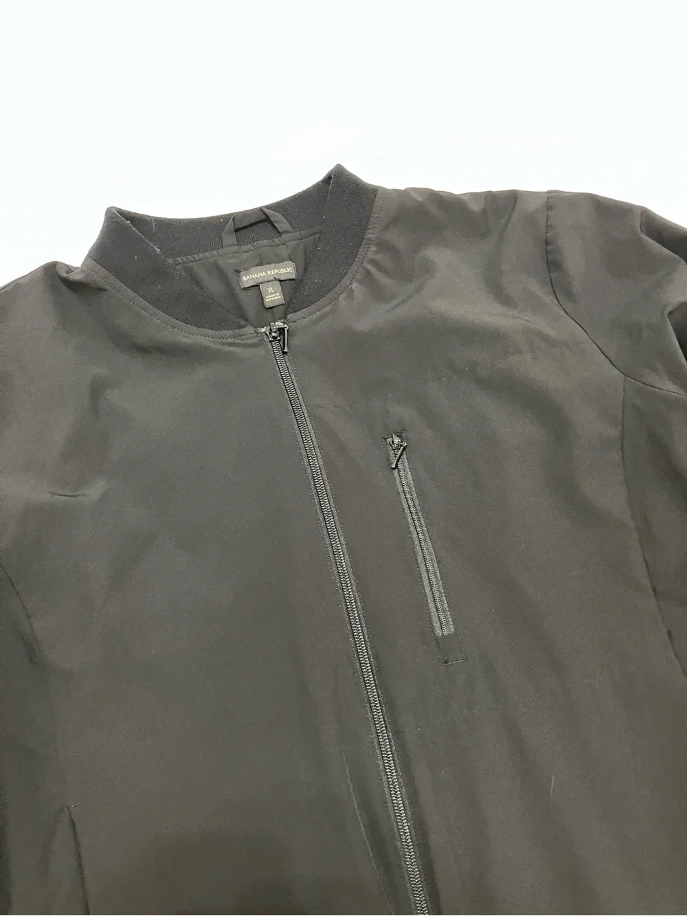 Banana Republic Men's Black Zip-Up Sweater Jacket